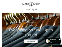 Tablet Screenshot of modaombre.com